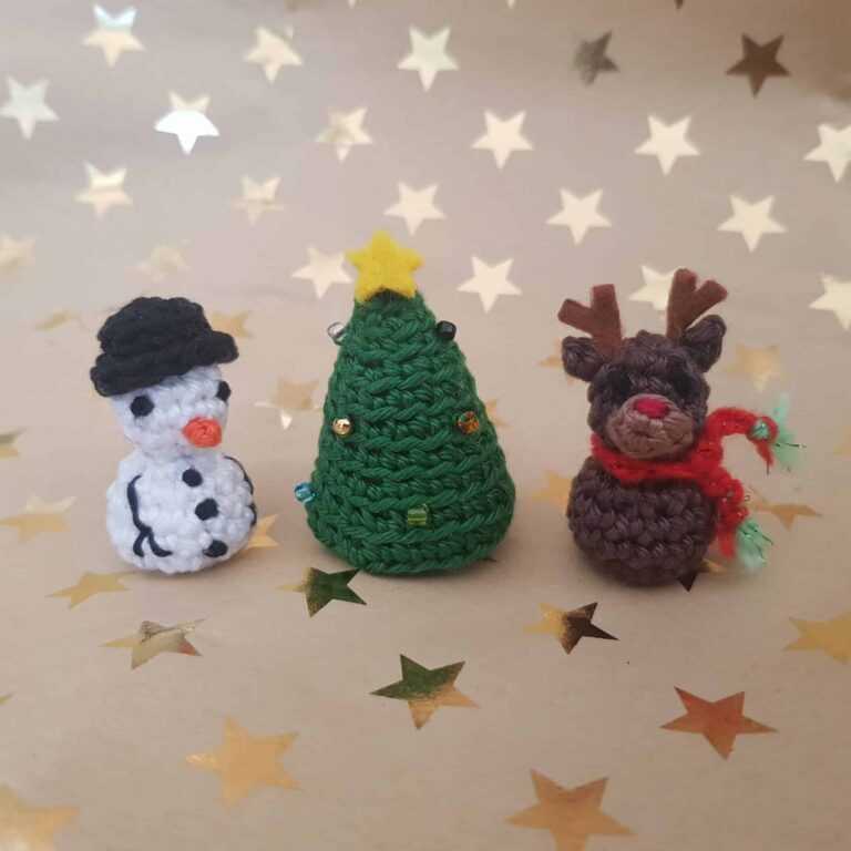 Haakpatroon: mini kerstboom