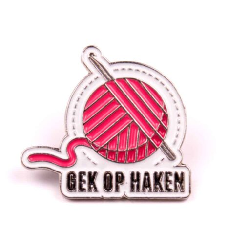 pin gek op haken wit 2