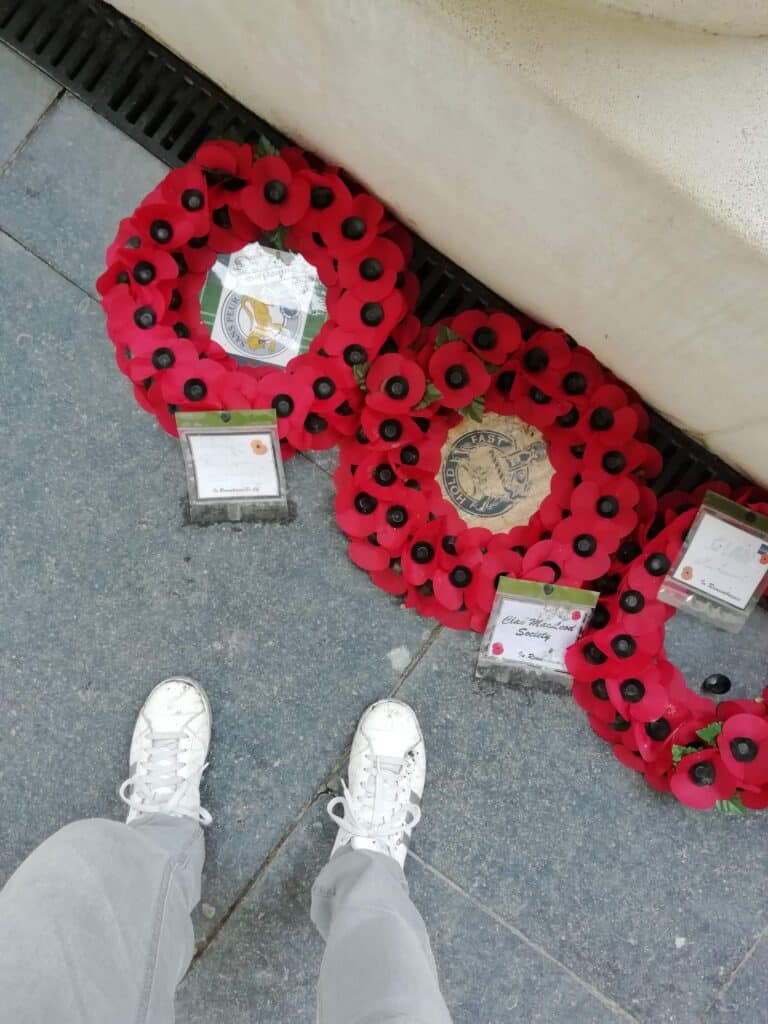 rode poppies krans
wapenstilstand 11 november