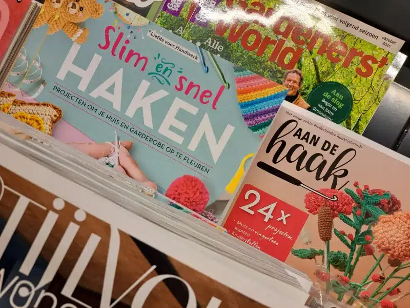 haaktijdschriften in het winkelschap