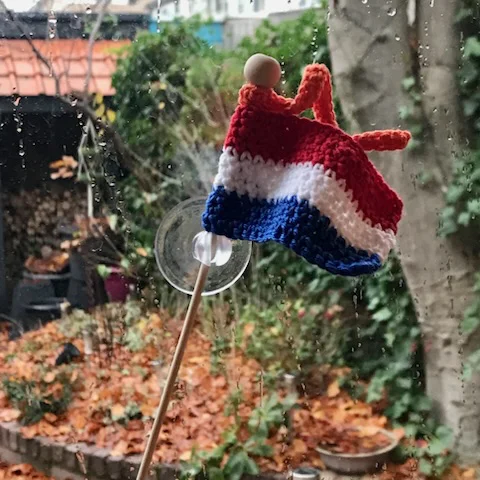 Gehaakt Nederlands vlaggetje
