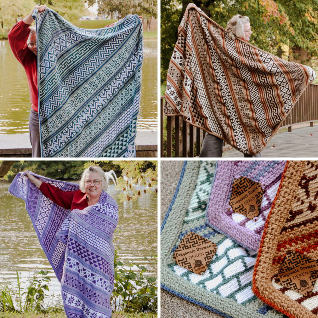 Gek op Haken Diagonale Dromen Deken Fair Isle