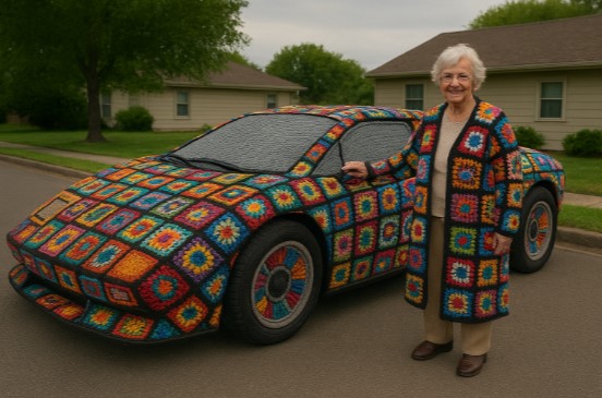 AI haakpatroon granny auto