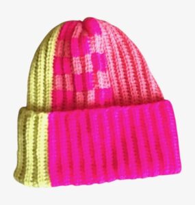 Muts met felle kleuren