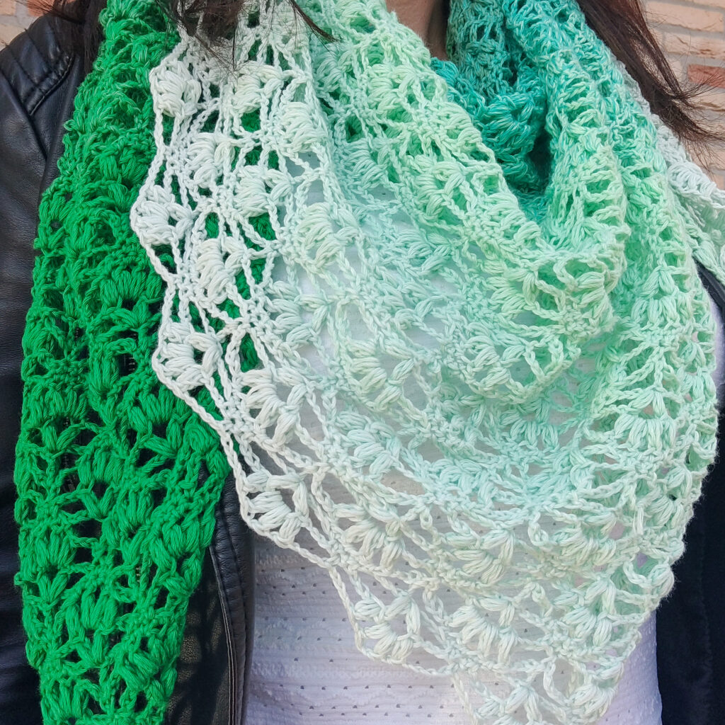 omslagdoek esmeralda gek op haken