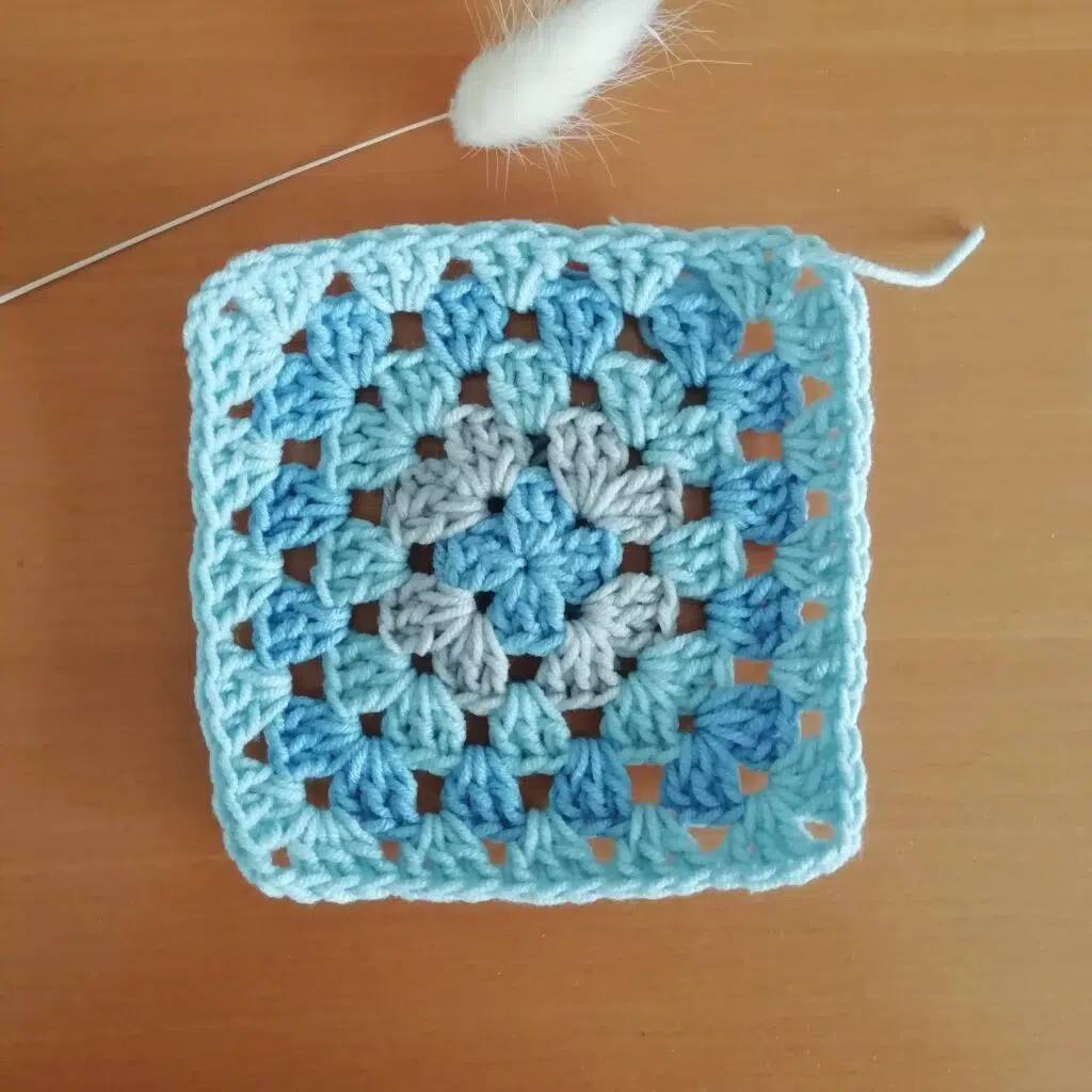 ABC letter G granny square