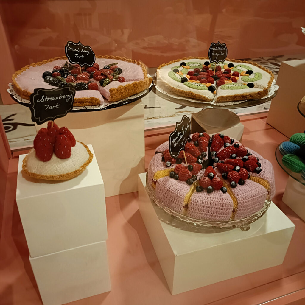 haakwerk in het museum