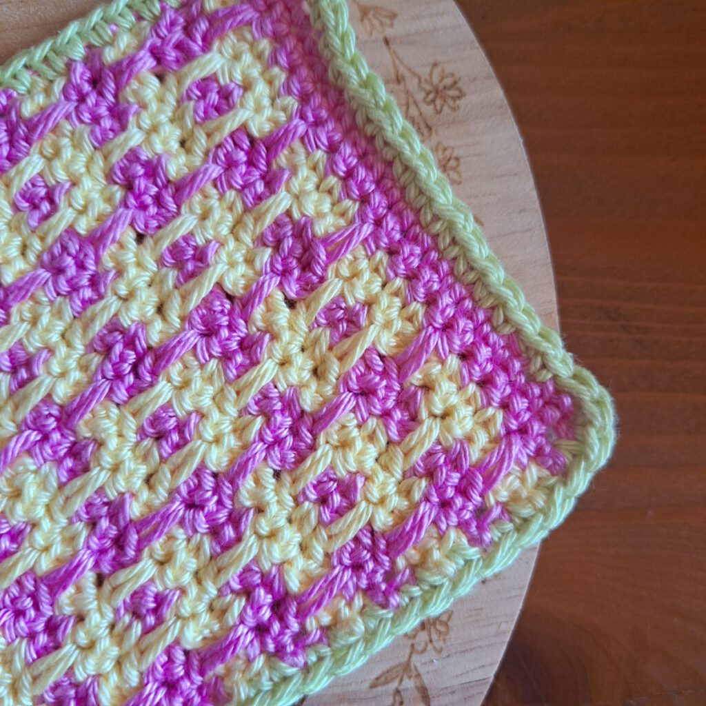 Onderzetter met zelf gekozen kleuren